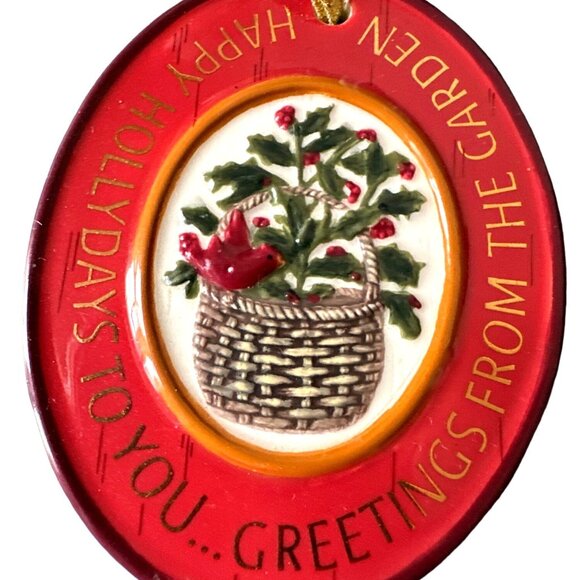 Kathy Killip Christmas Demdaco Ornament Folk Heart Vintage 2004 - Picture 1 of 6